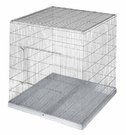 Jaula exposición para loros