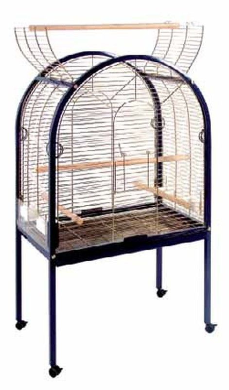 Jaula grande curva para loros