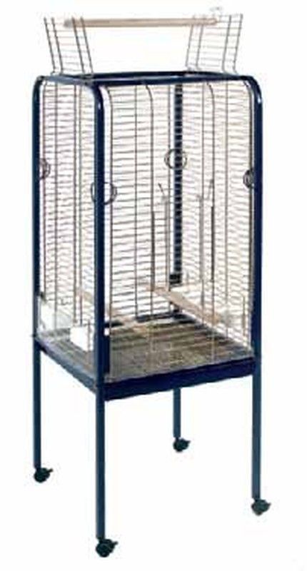 Jaula pequeña recta para loros