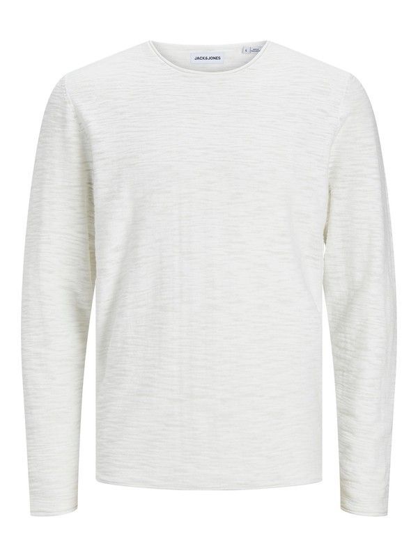 Jersey básico fino jaspeado Jack & Jones Cloud Dancer