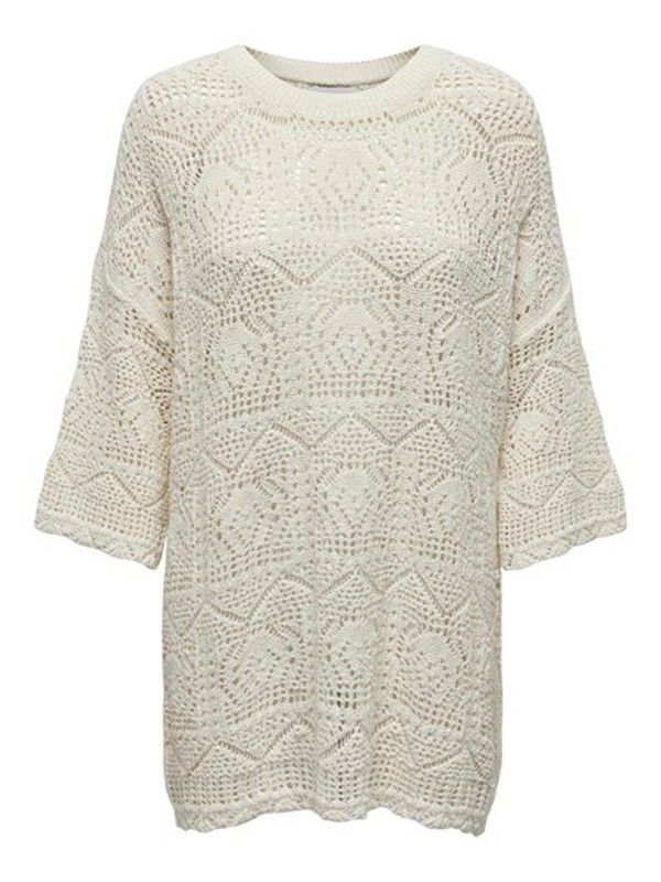 Jersey calado oversize Only Cloud Dancer