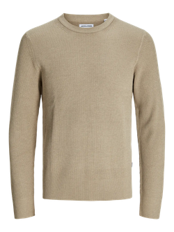Jersey canalé de cuello redondo Jack & Jones Crockery