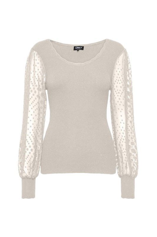 Jersey con mangas gasa Only Pumice Stone