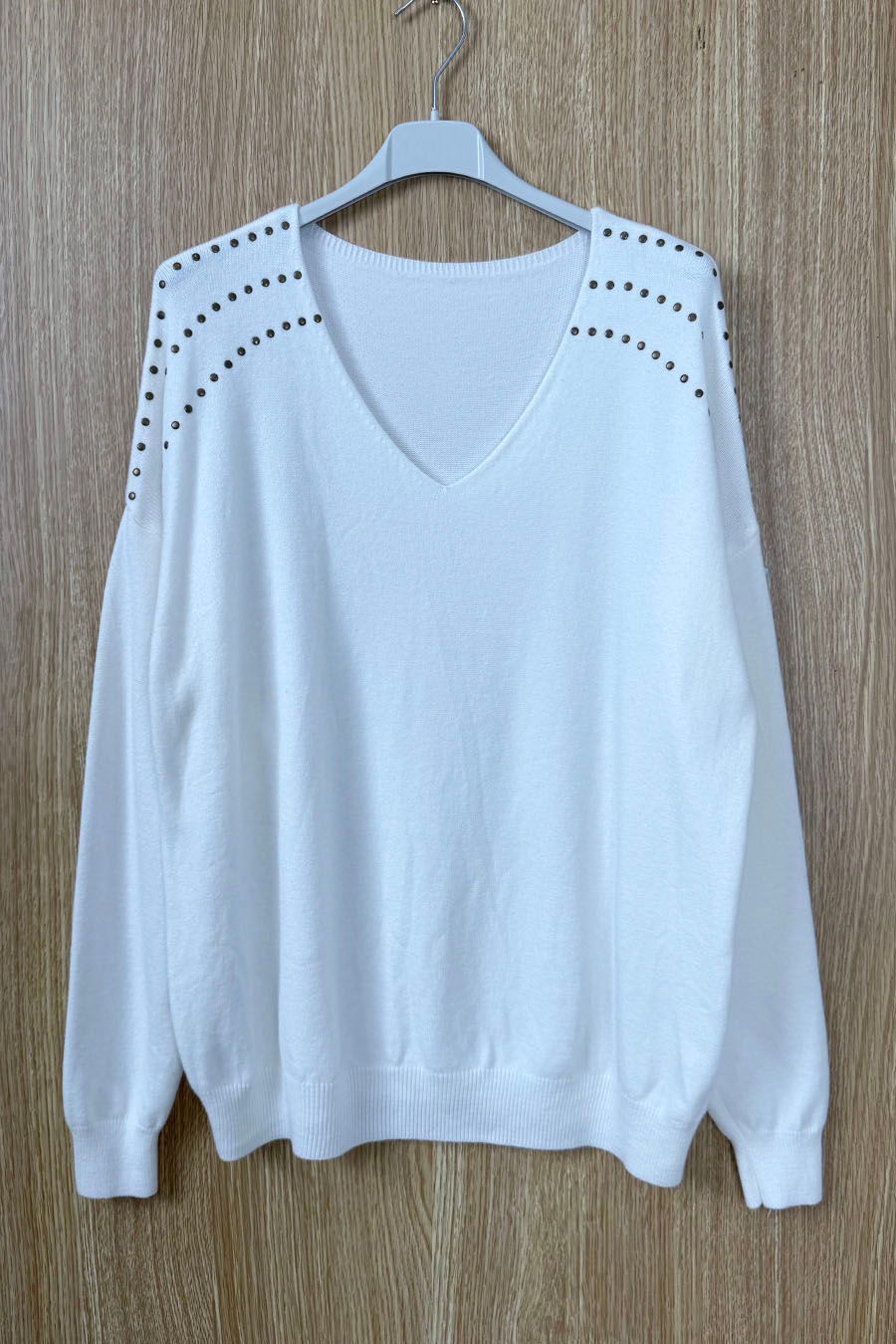 Jersey con tachuelas Berta blanco