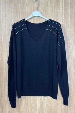 Jersey con tachuelas Berta negro