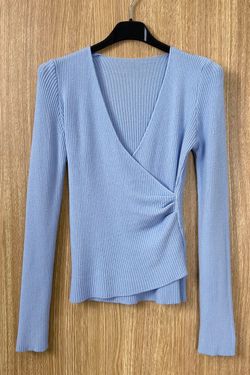 Jersey cruzado Ainara celeste