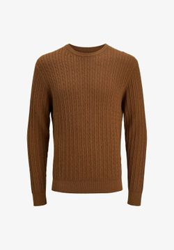 Jersey de cuello redondo con trenzas Jack & Jones Monks Robe