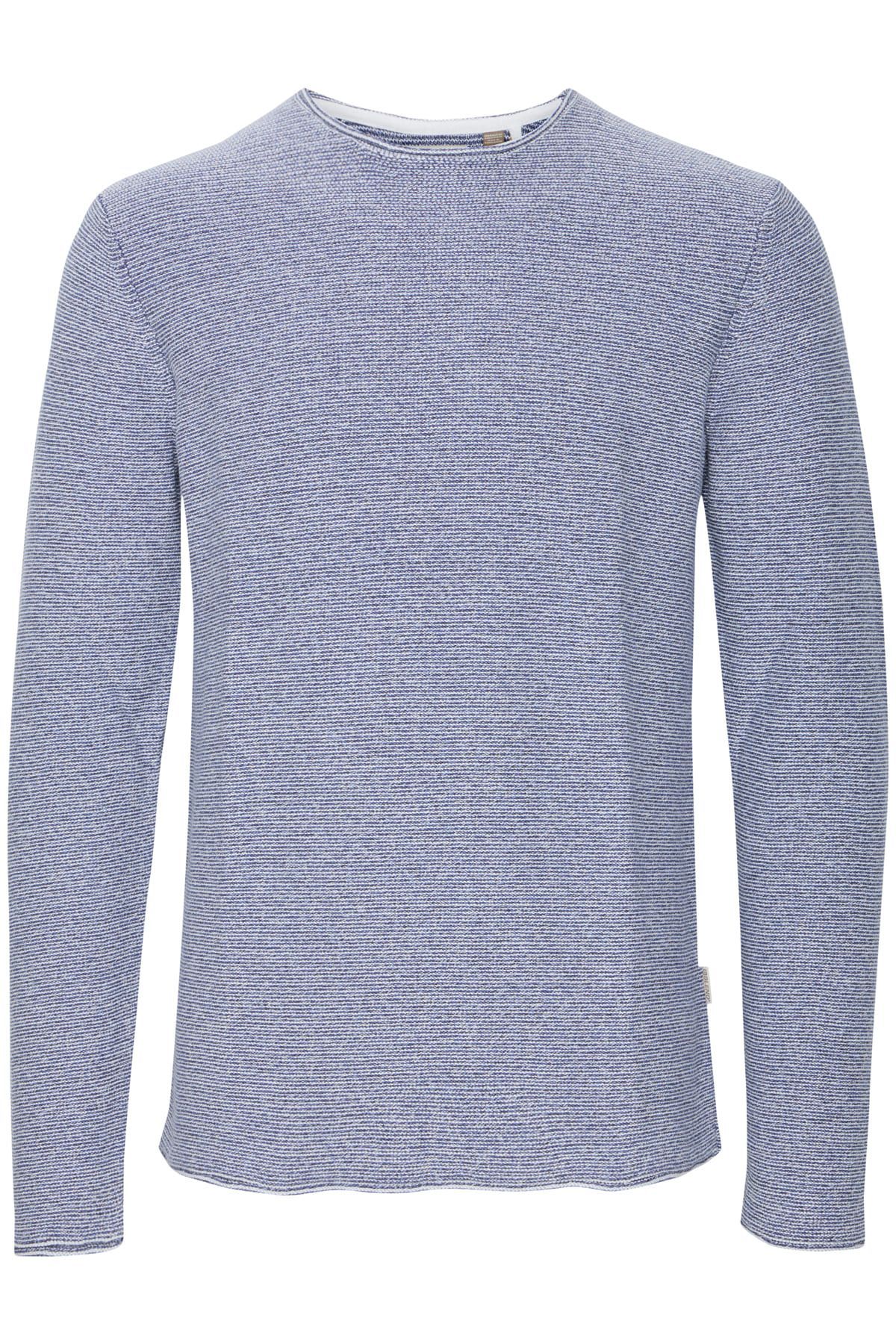 Jersey de cuello redondo micro rayas jaspeadas Blend Of America Dress Blue