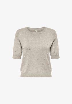 Jersey de cuello redondo perlas Only Pumice Stone