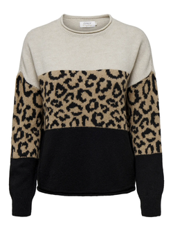 Jersey de cuello redondo tricolor Only Moonbean