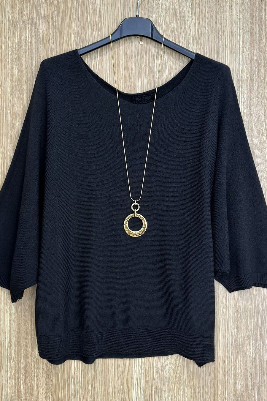 Jersey de punto Aroa negro