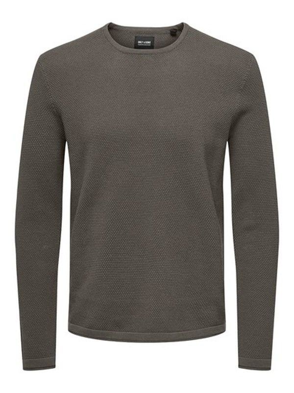 Jersey de punto granulado Only & Sons Brown