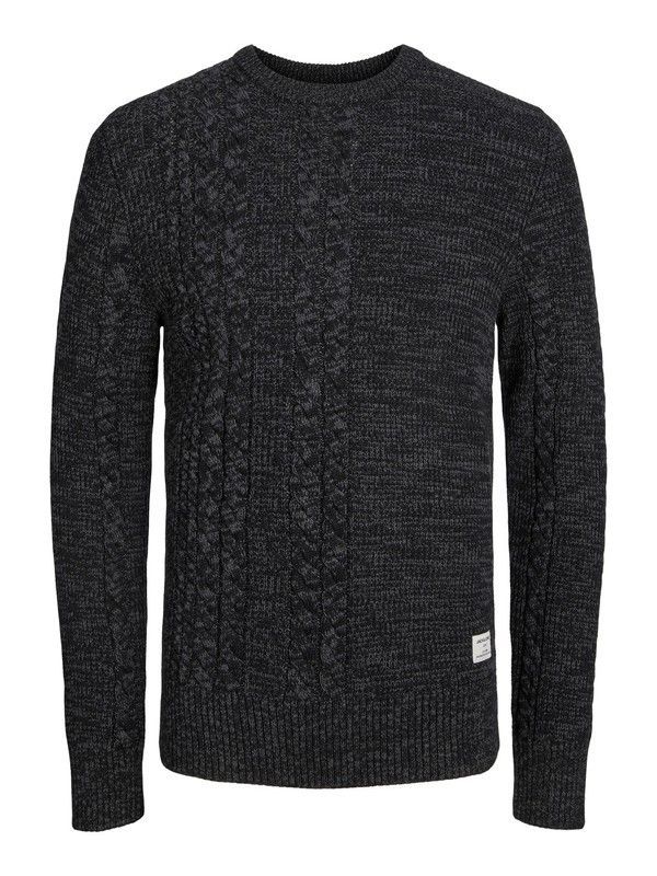 Jersey jaspeado con trenzas Jack & Jones Asphalt