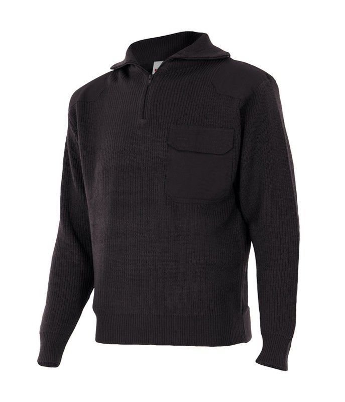 Jersey Punto Grueso Con Cuello Alto  Referencia 101.