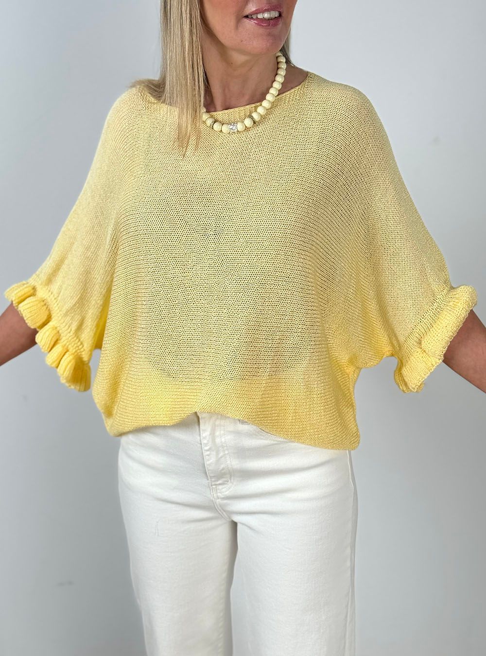 Jersey tres flores amarillo