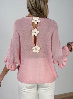 Jersey tres flores rosa