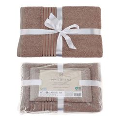 Jgo. 3 Toallas Baño Color Taupe