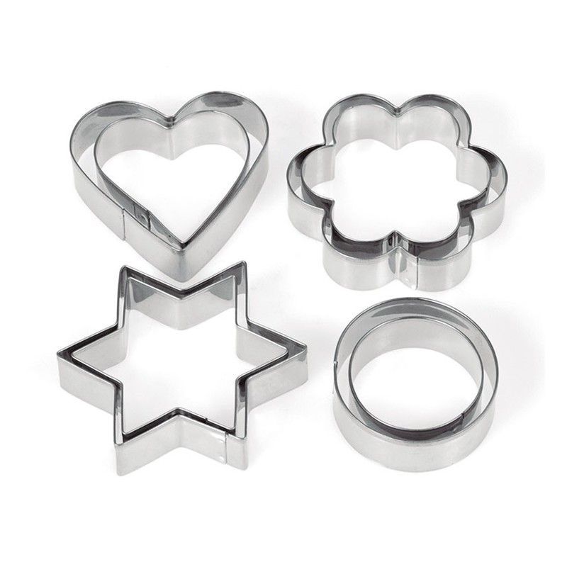 Jgo. 8 Corta Galletas Inox. Surtido