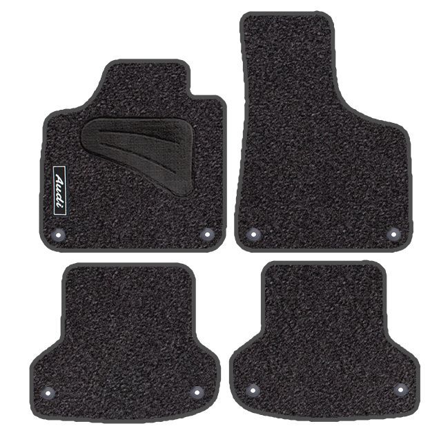 JGO. ALFOMBRAS DIAMOND JASPEADA MOD. AUDI A-3  (5/03-) con fijación específica botón