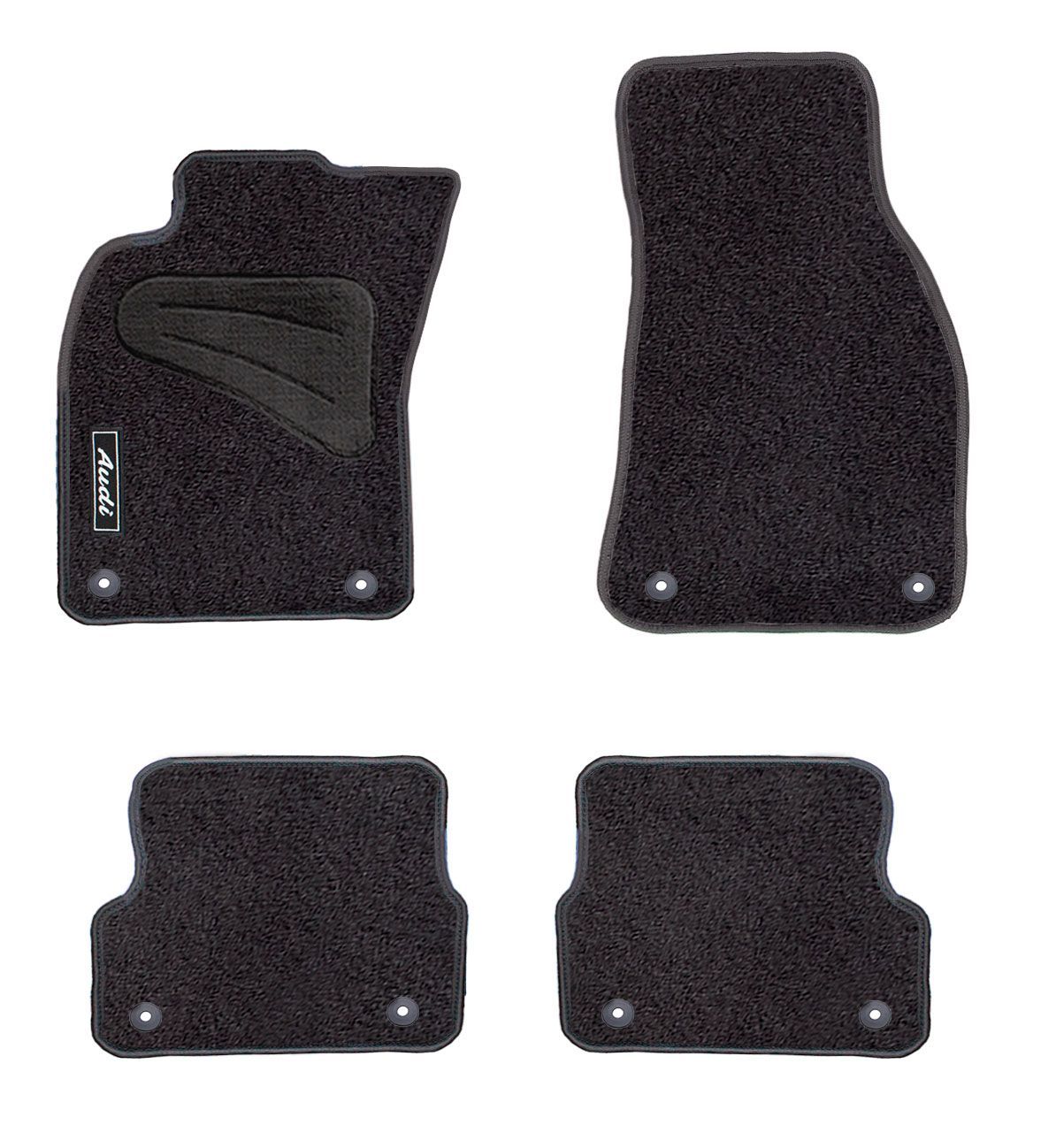 JGO. ALFOMBRAS DIAMOND JASPEADA MOD. AUDI A-6 C6 (2004-2006)