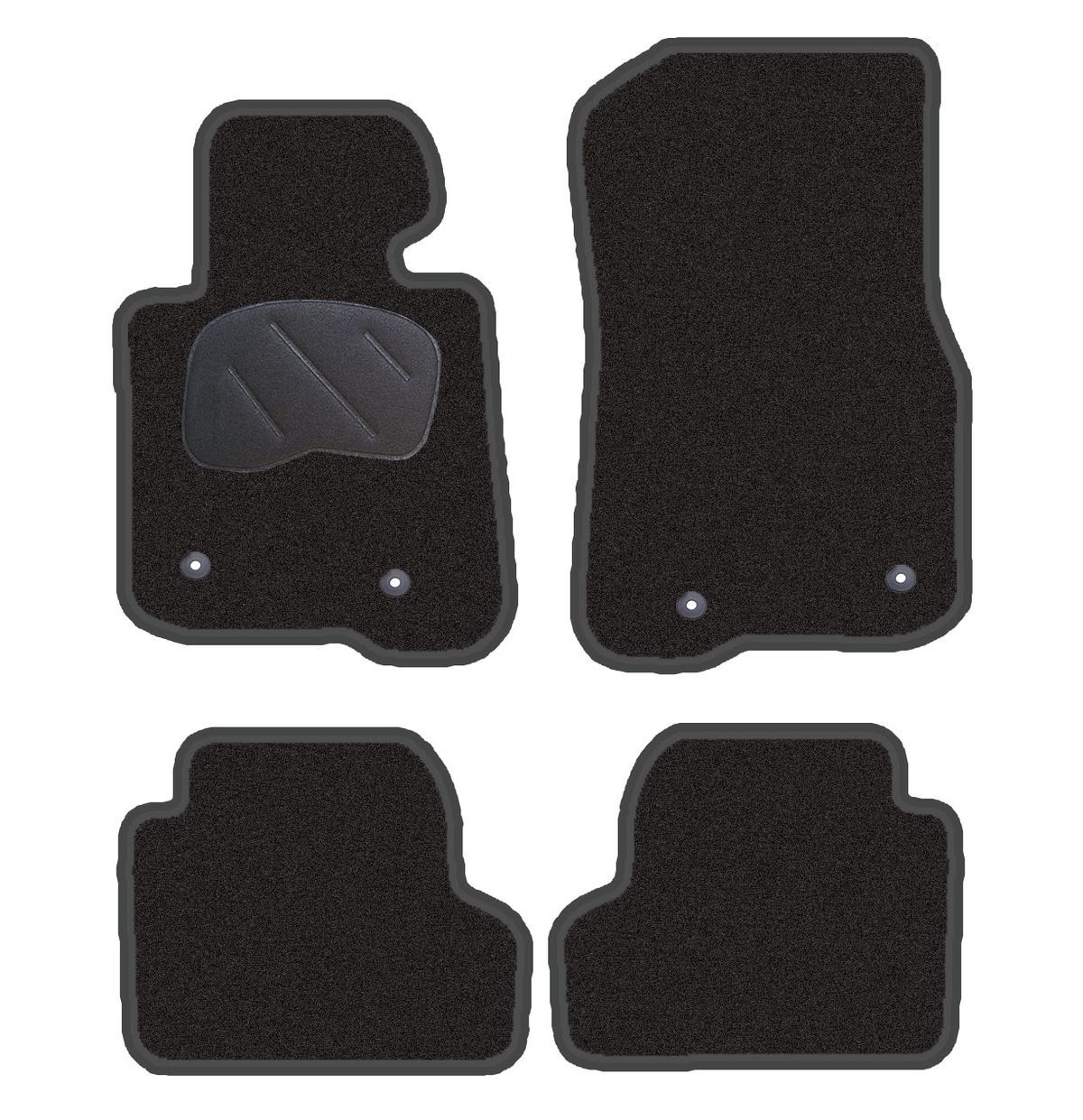 JGO. ALFOMBRAS DIAMOND JASPEADA MOD.  BMW SERIE 4 F32 con fijación velcro especial