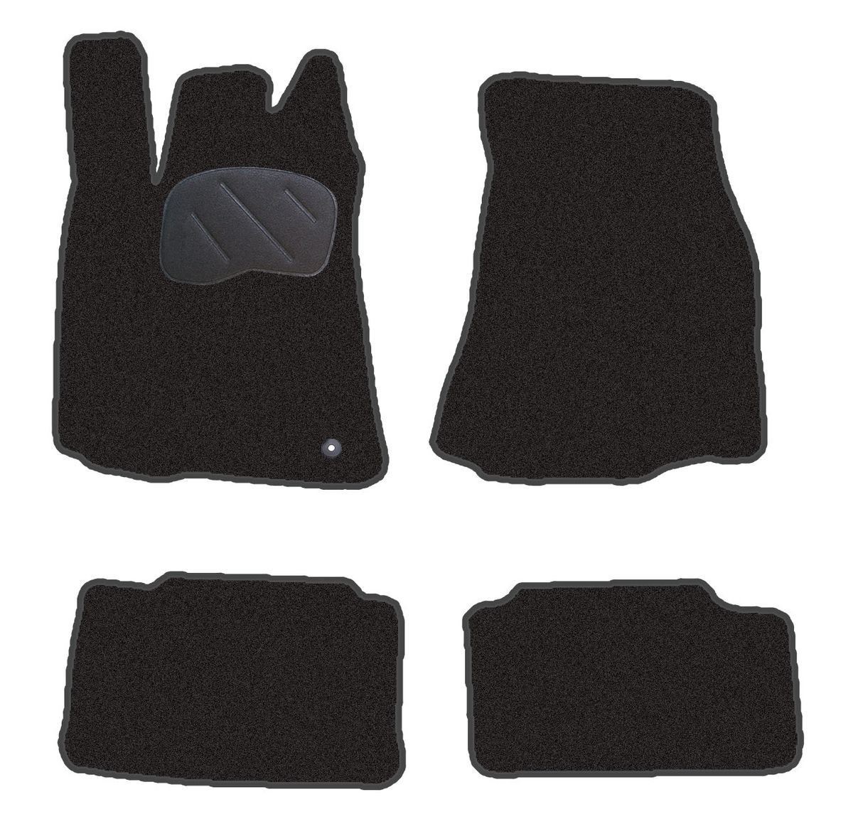 JGO. ALFOMBRAS DIAMOND JASPEADA MOD. CHRYSLER 300C  (7/04-) con fijación ollao