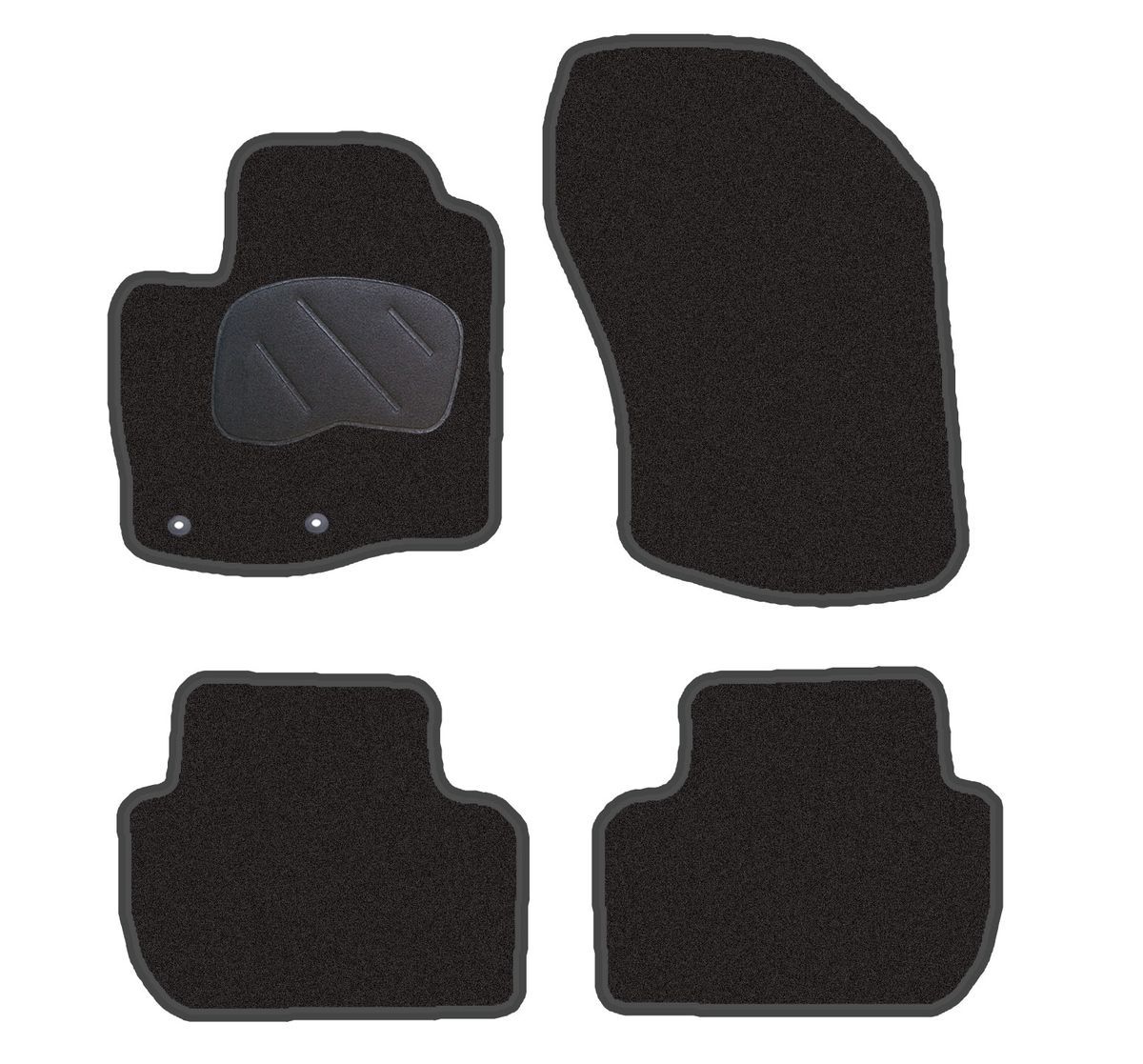 JGO. ALFOMBRAS DIAMOND JASPEADA MOD. CITROËN C-CROSER 5P (07-) con fijación ollao