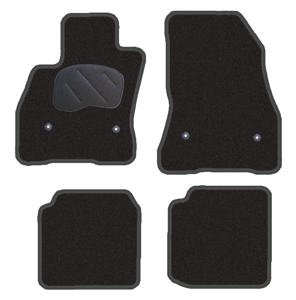 JGO. ALFOMBRAS DIAMOND JASPEADA MOD. FIAT 500 L ( 12- ) con fijación específica