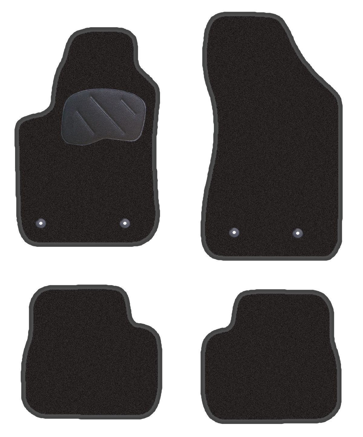 JGO. ALFOMBRAS DIAMOND JASPEADA MOD. FIAT BRAVO  (07-) con fijación específica