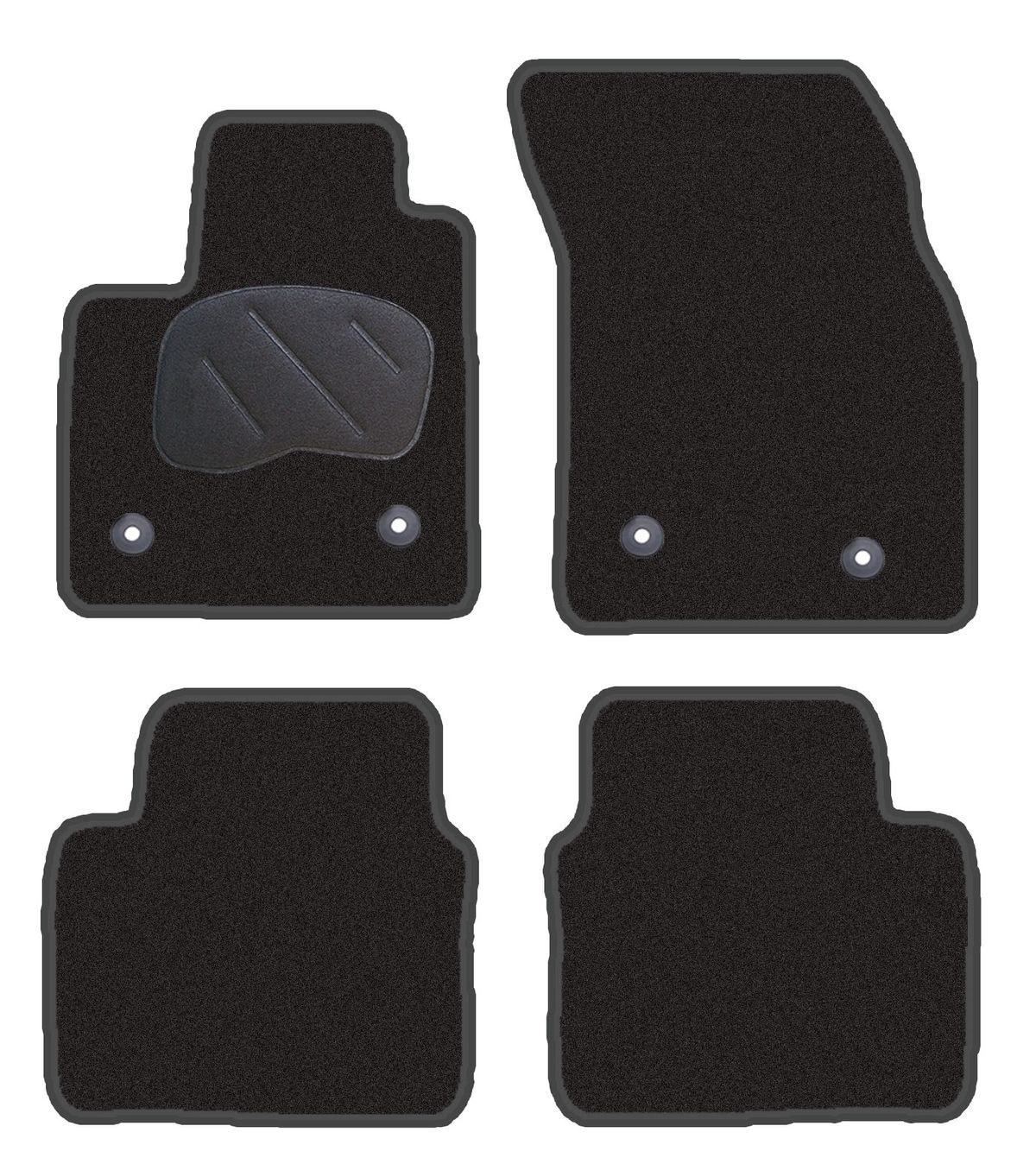 JGO. ALFOMBRAS DIAMOND JASPEADA MOD. FORD FOCUS IV (2018-) 2F - 2P+2C