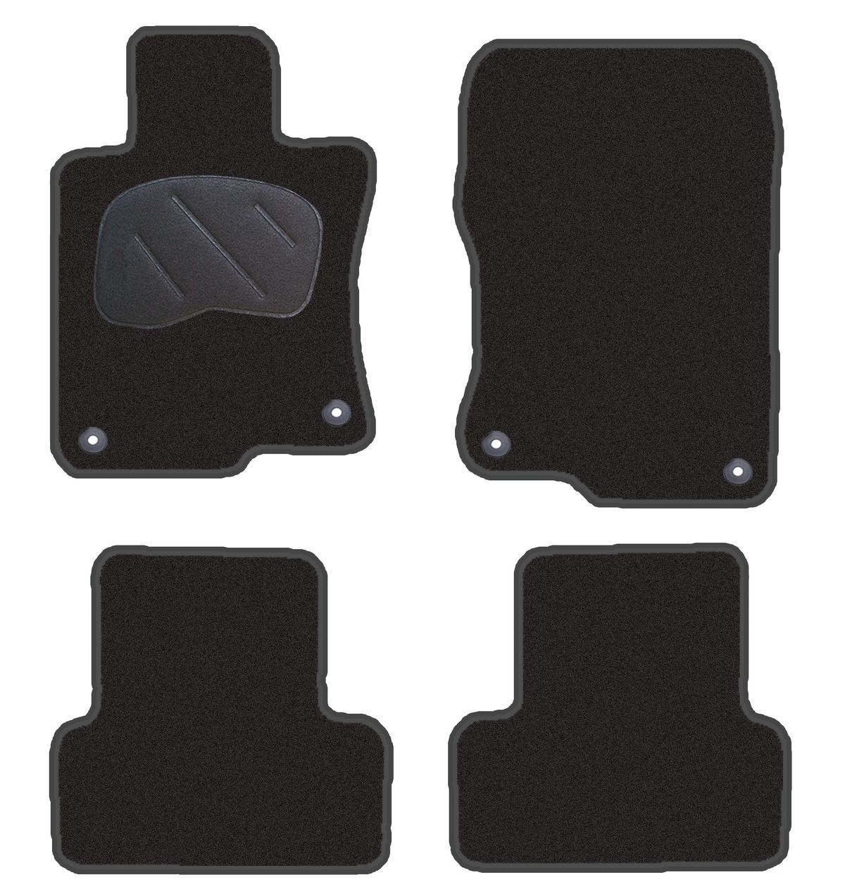 JGO. ALFOMBRAS DIAMOND JASPEADA MOD. HONDA ACCORD ( 08 -12 )( 13- ) con fijación