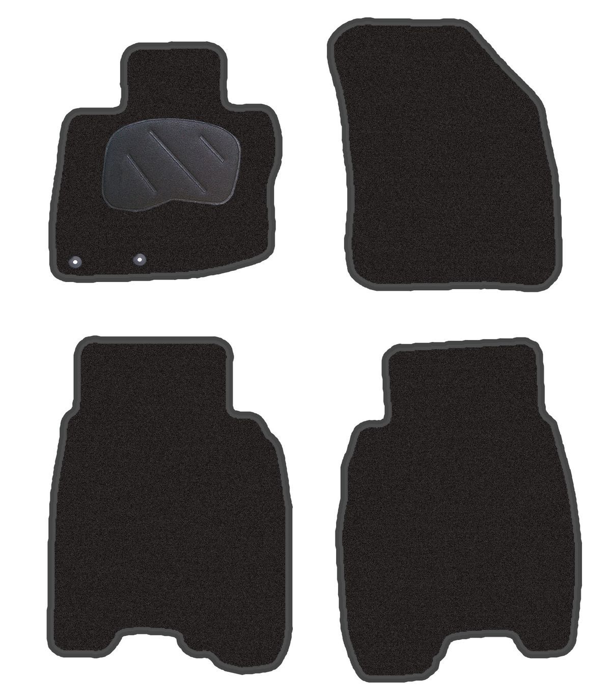 JGO. ALFOMBRAS DIAMOND JASPEADA MOD. HONDA CIVIC (06-12) con fijación ollao para