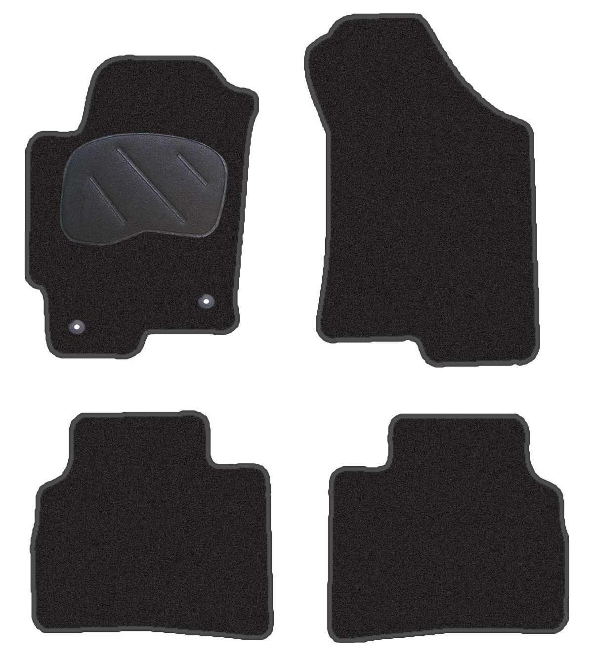 JGO. ALFOMBRAS DIAMOND JASPEADA MOD. HYUNDAI ELANTRA  (11/00-) con fijación