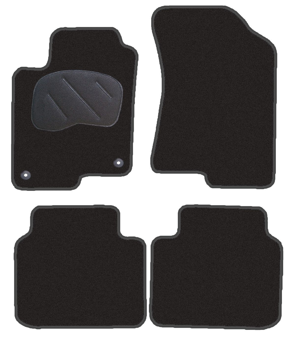 JGO. ALFOMBRAS DIAMOND JASPEADA MOD. HYUNDAI SONATA (06-) con fijación universal