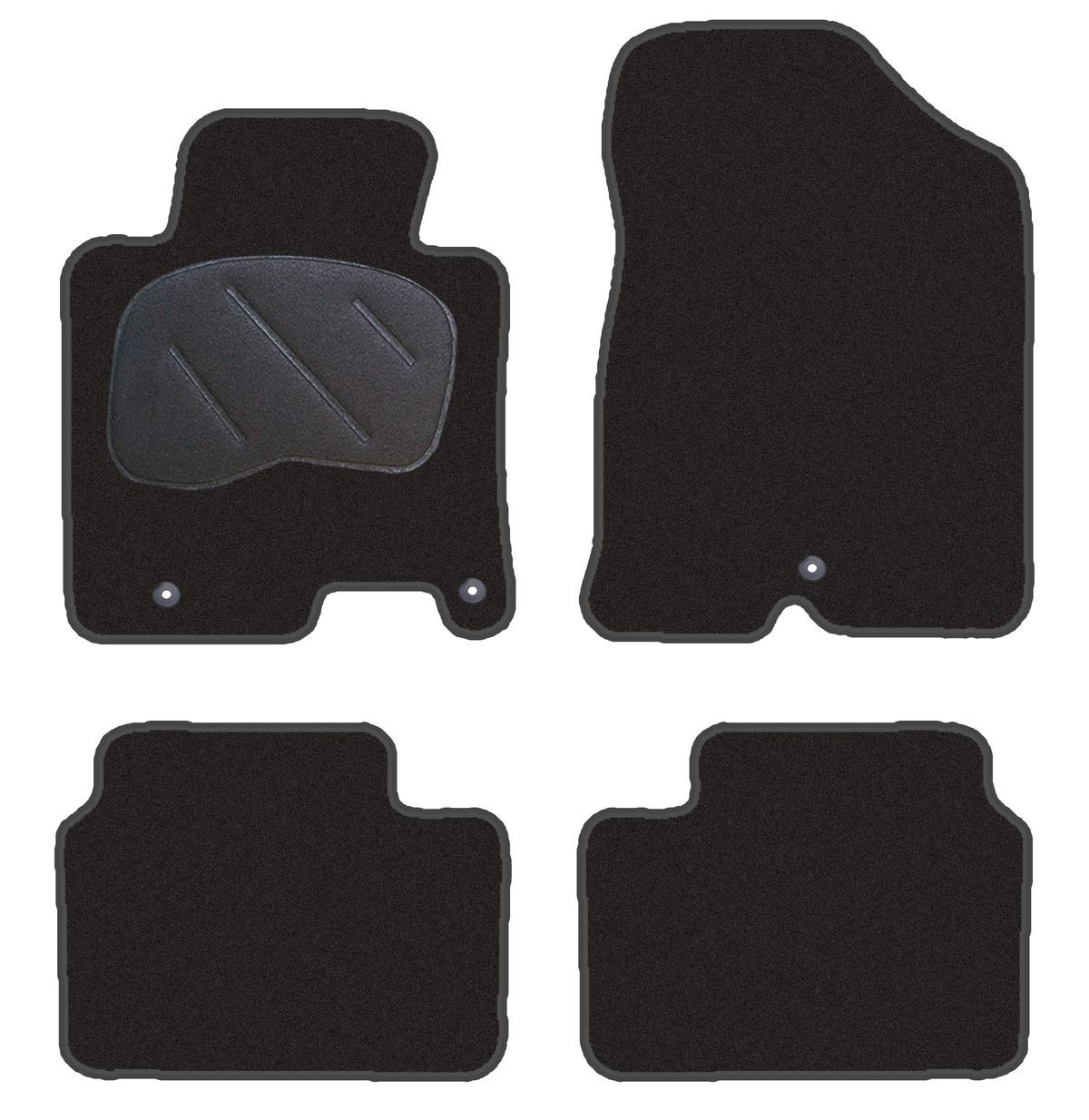 JGO. ALFOMBRAS DIAMOND JASPEADA MOD. KIA CEE'D II (JD) (15-18) 2F - 2P+1C