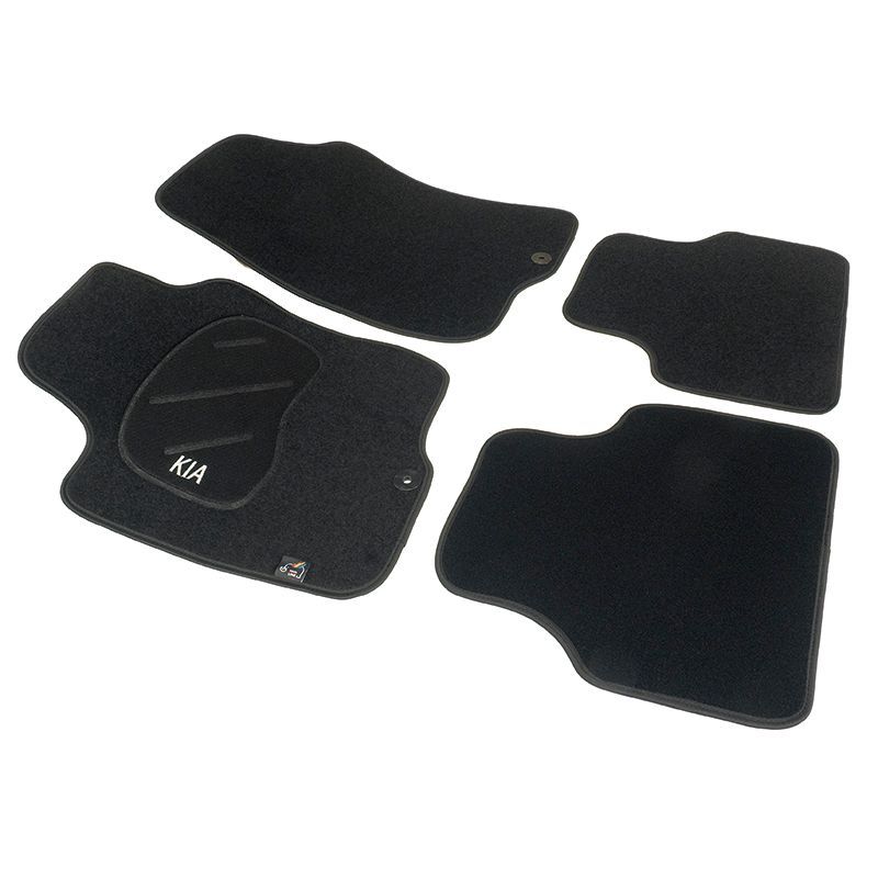 JGO. ALFOMBRAS DIAMOND JASPEADA MOD. KIA CEED (08-) con fijación específica botón -