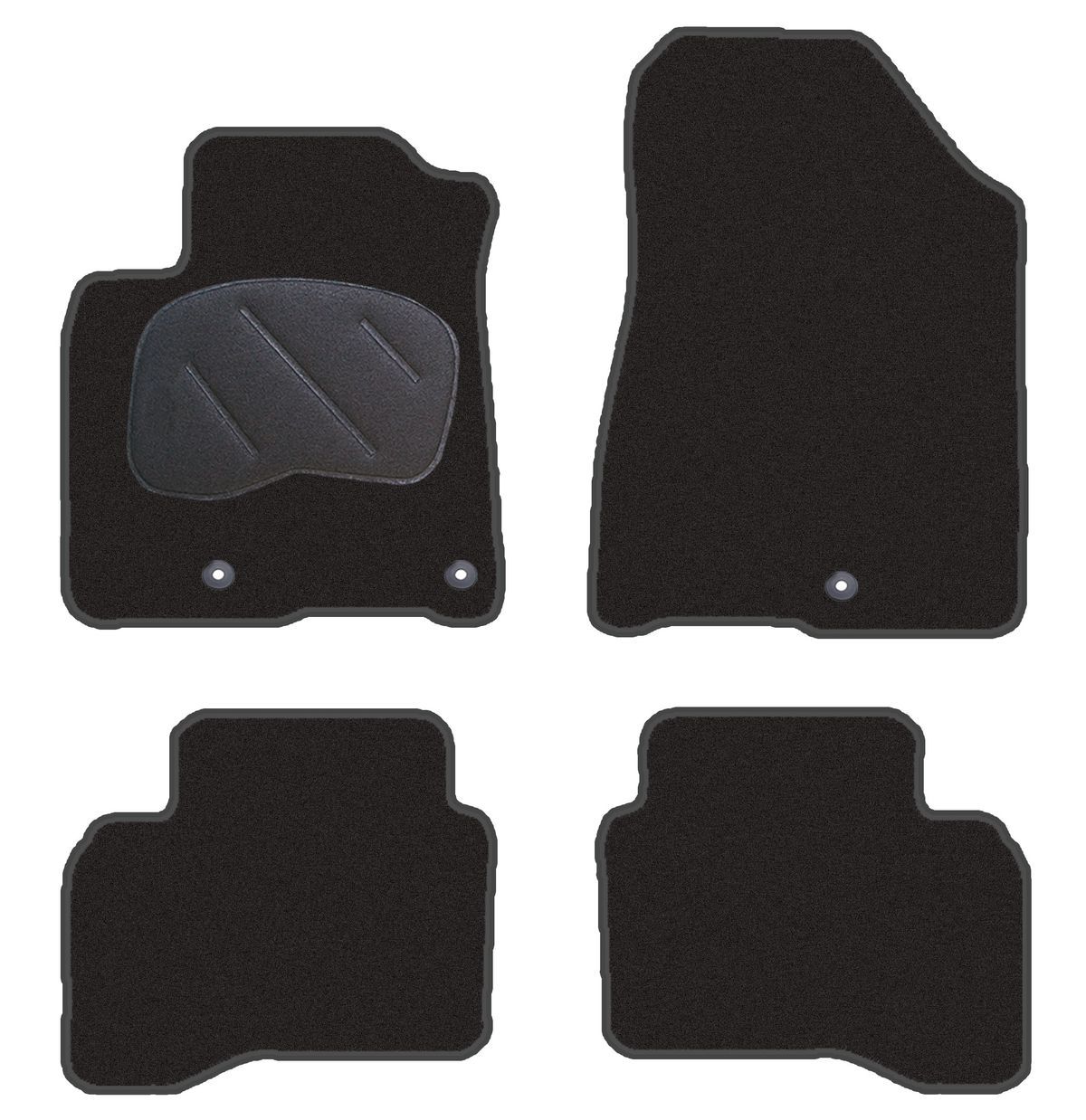 JGO. ALFOMBRAS DIAMOND JASPEADA MOD. KIA NIRO ( 16- )