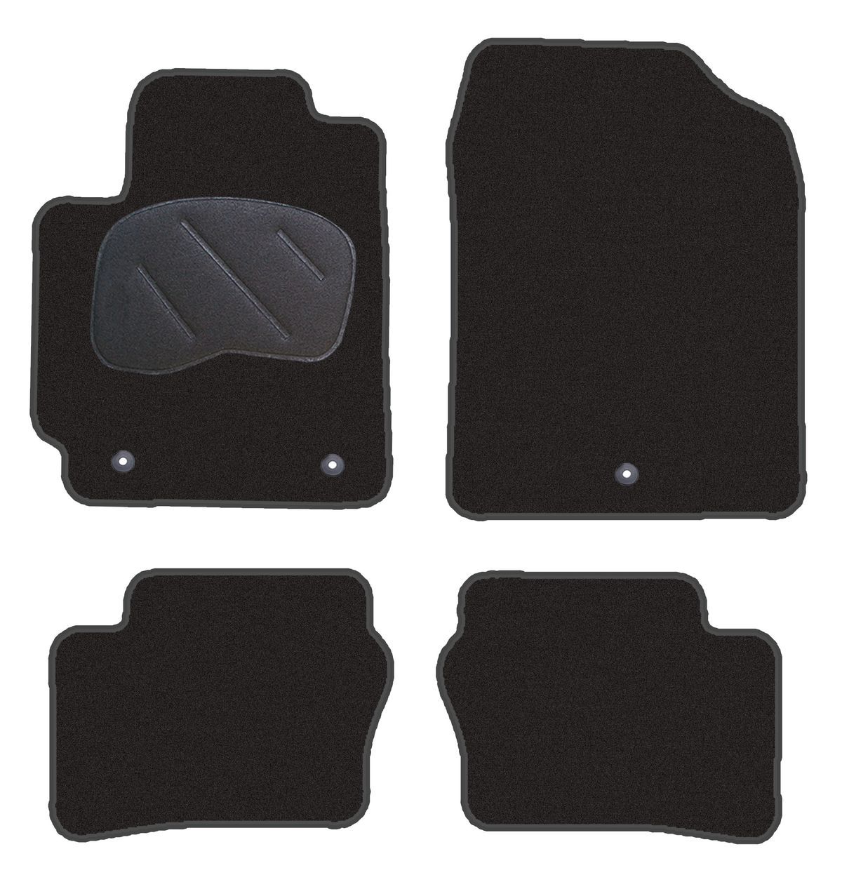 JGO. ALFOMBRAS DIAMOND JASPEADA MOD. KIA PICANTO III JA (2017-) 2F - 2P+1C