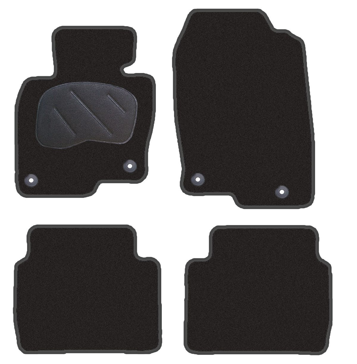 JGO. ALFOMBRAS DIAMOND JASPEADA MOD. MAZDA CX-5 I (KE) 2F - 2P+2C