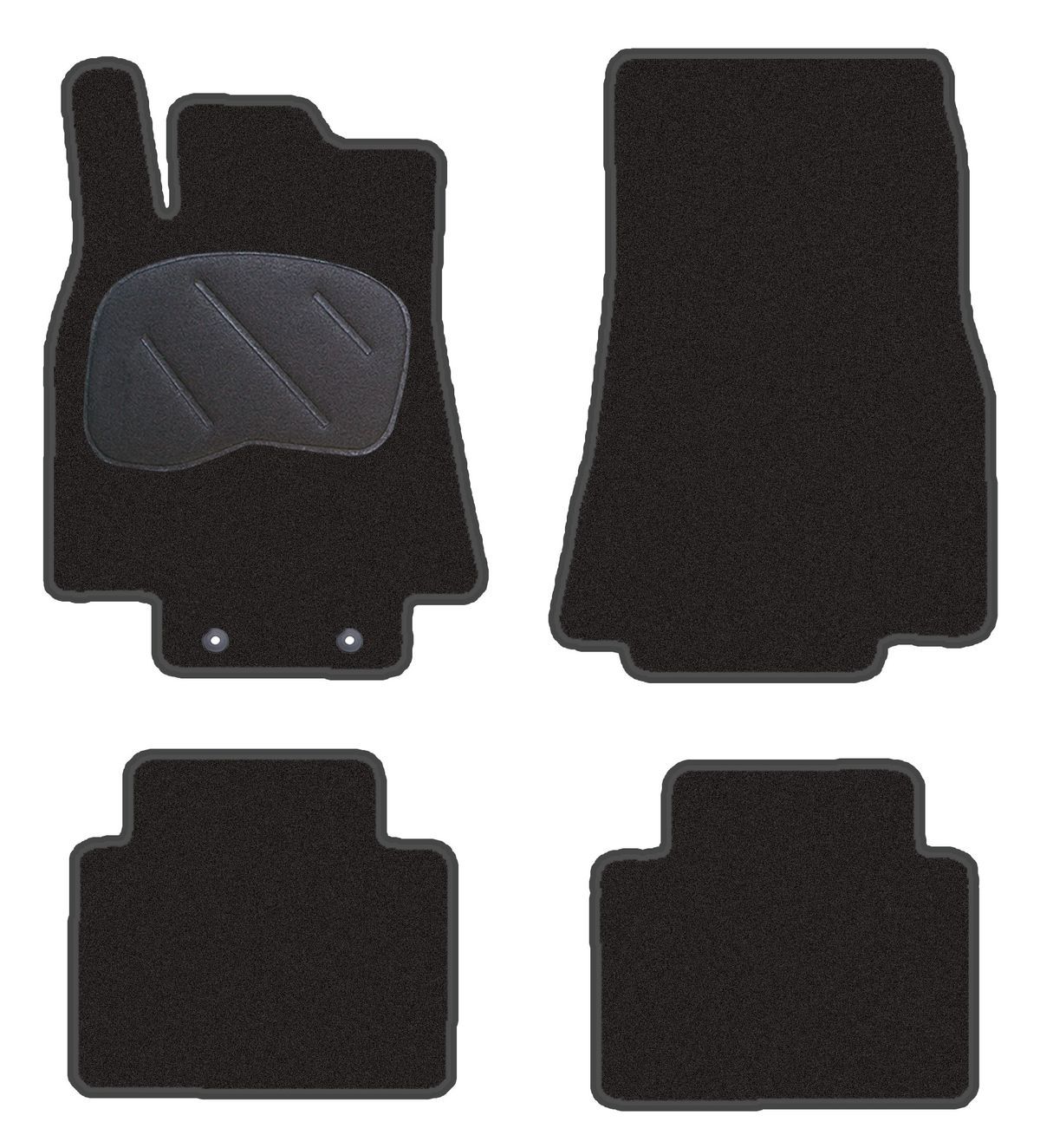 JGO. ALFOMBRAS DIAMOND JASPEADA MOD. MERCEDES CLASE B CARR. 245 (05/05-) con