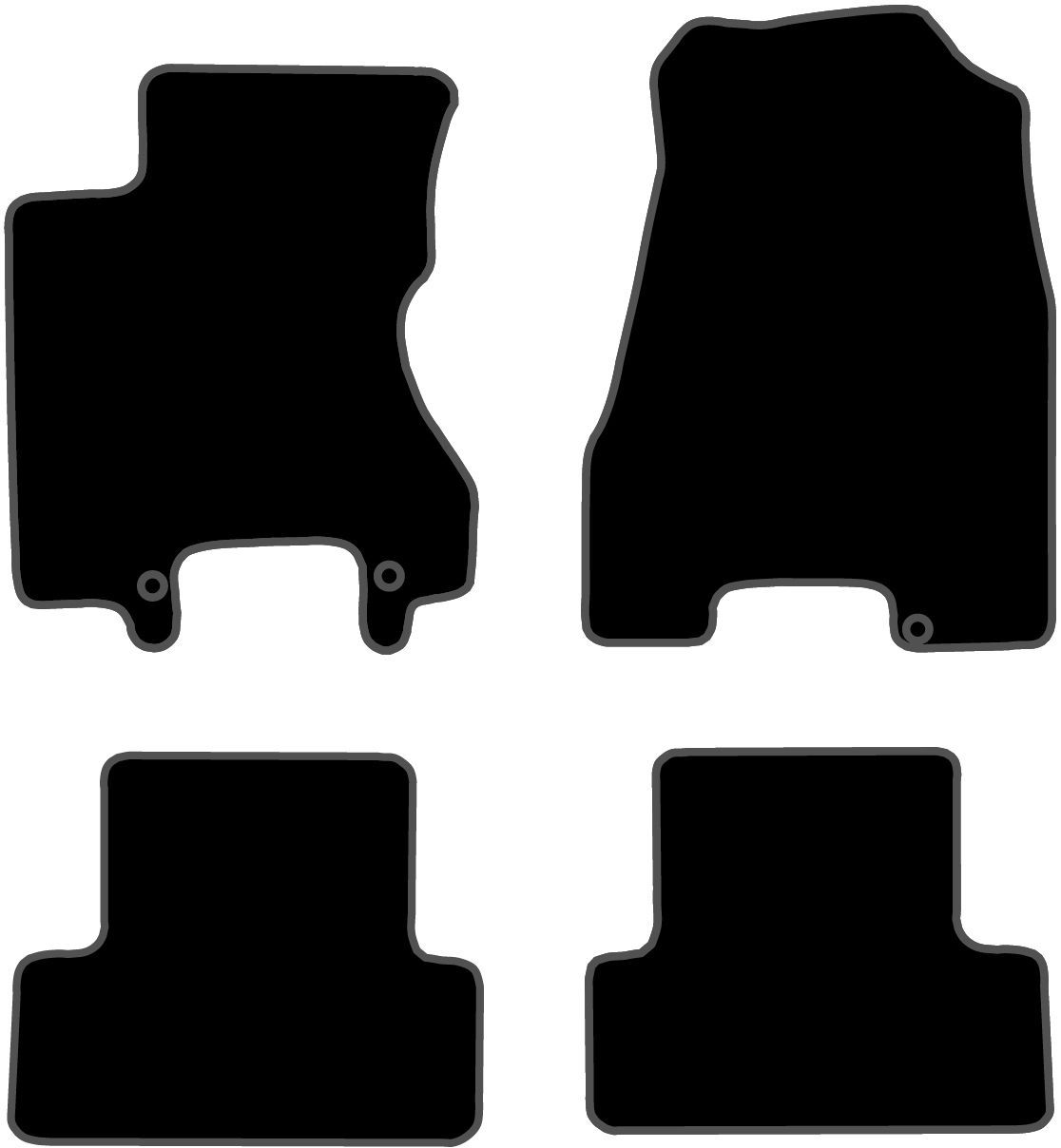 JGO. ALFOMBRAS DIAMOND JASPEADA MOD. NISSAN X-TRAIL 5P T31 (07-14)