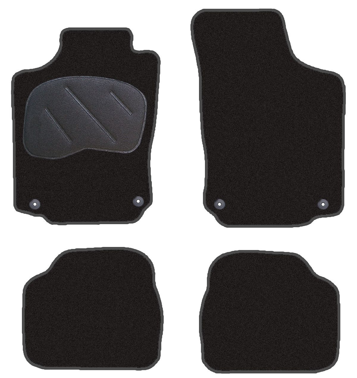 JGO. ALFOMBRAS DIAMOND JASPEADA MOD. OPEL COMBO (03-) con fijación específica