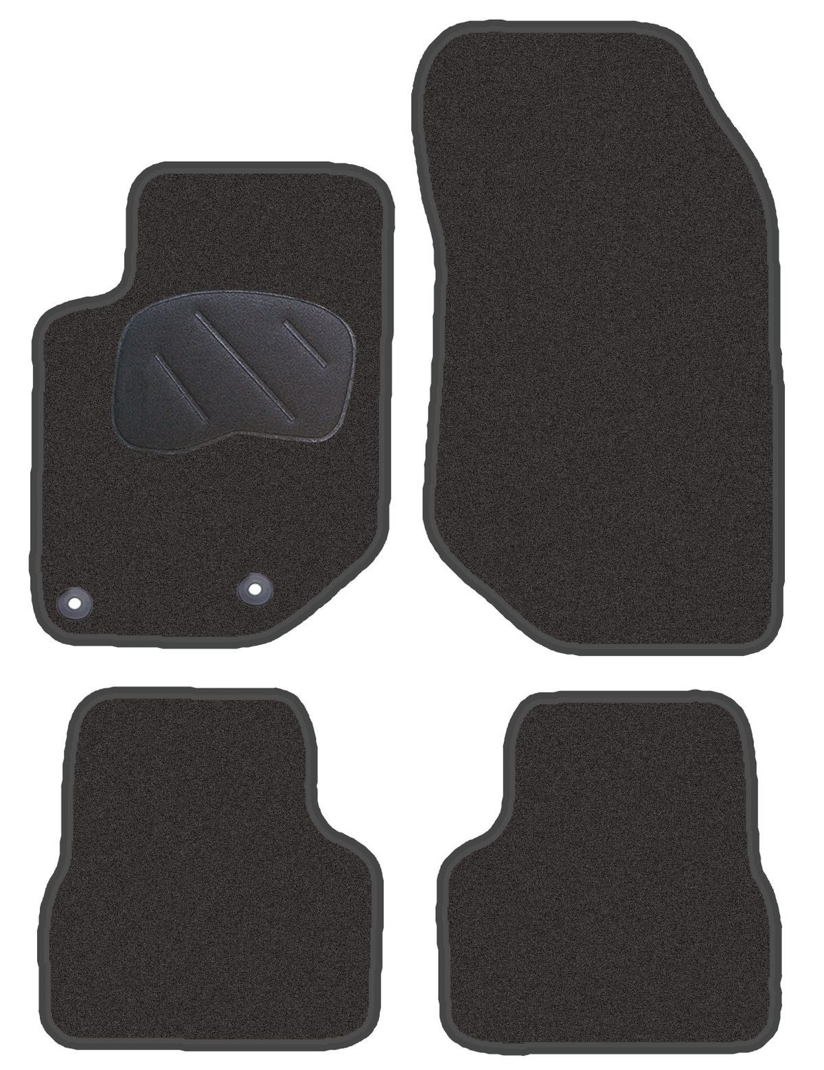 JGO. ALFOMBRAS DIAMOND JASPEADA MOD. OPEL CORSA F (2019-) 2F - 2P