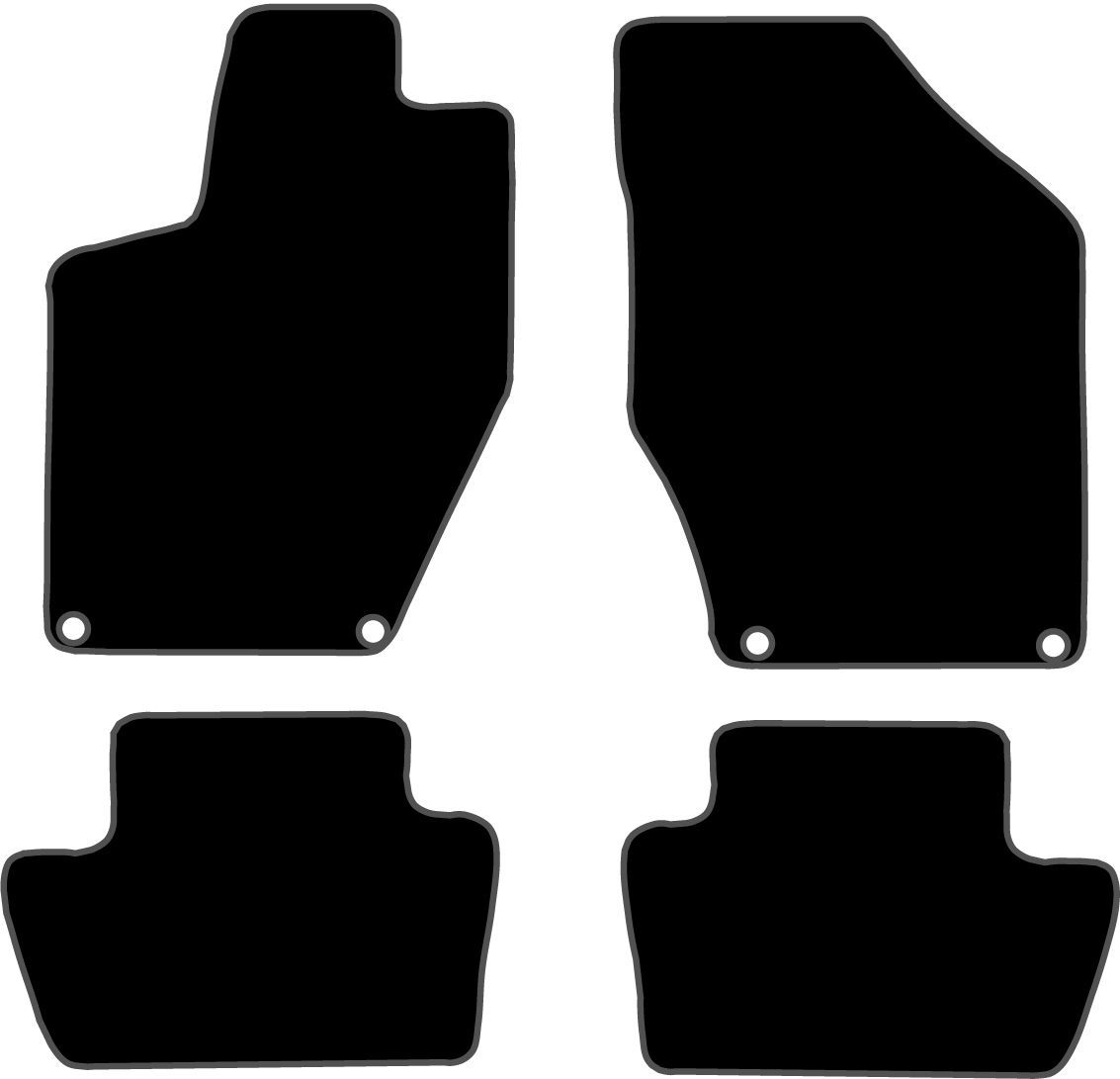 JGO. ALFOMBRAS DIAMOND JASPEADA MOD. PEUGEOT 308 con fijación específica botón - 2