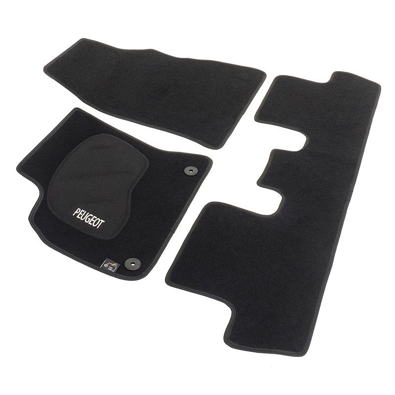 JGO. ALFOMBRAS DIAMOND JASPEADA MOD. PEUGEOT 5008 con fijación específica botón -