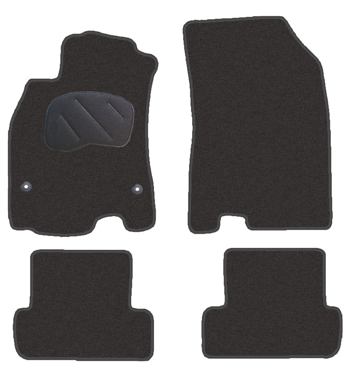 JGO. ALFOMBRAS DIAMOND JASPEADA MOD. RENAULT FLUENCE (10-) con fijación