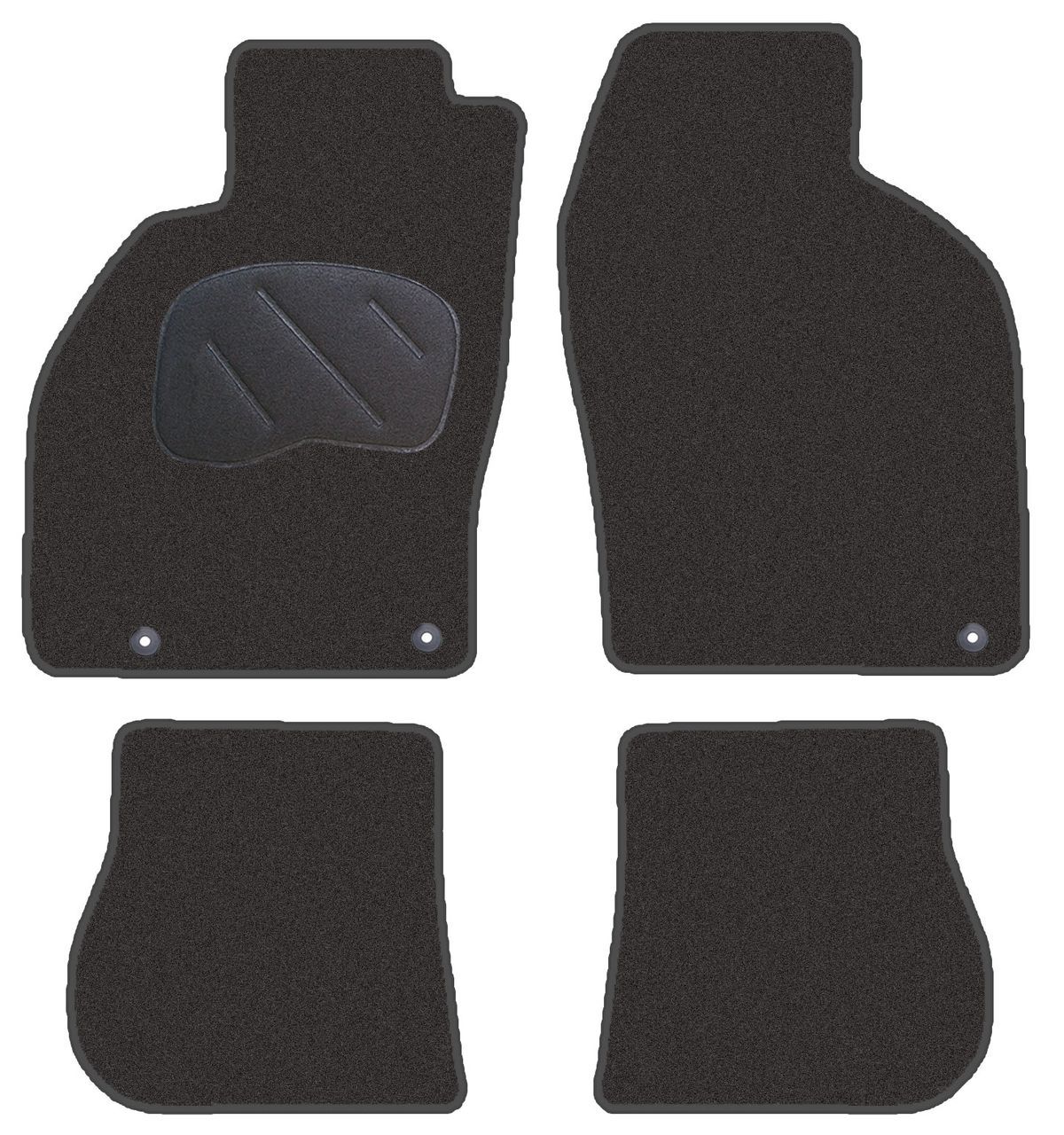 JGO. ALFOMBRAS DIAMOND JASPEADA MOD. SAAB 9-3 CABRIO (98-02) con fijación ollao