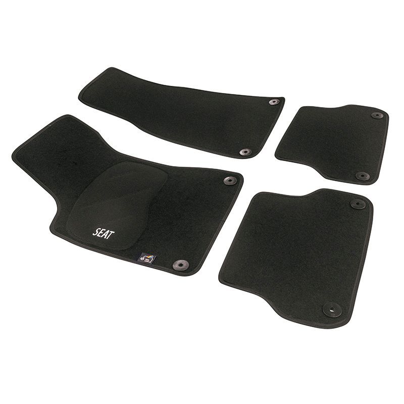 JGO. ALFOMBRAS DIAMOND JASPEADA MOD. SEAT EXEO (09-) con fijación específica botón