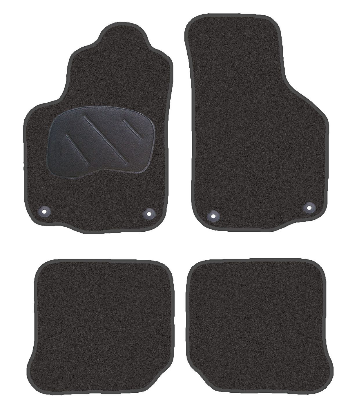 JGO. ALFOMBRAS DIAMOND JASPEADA MOD. SEAT LEON  (99-05) con fijación específica