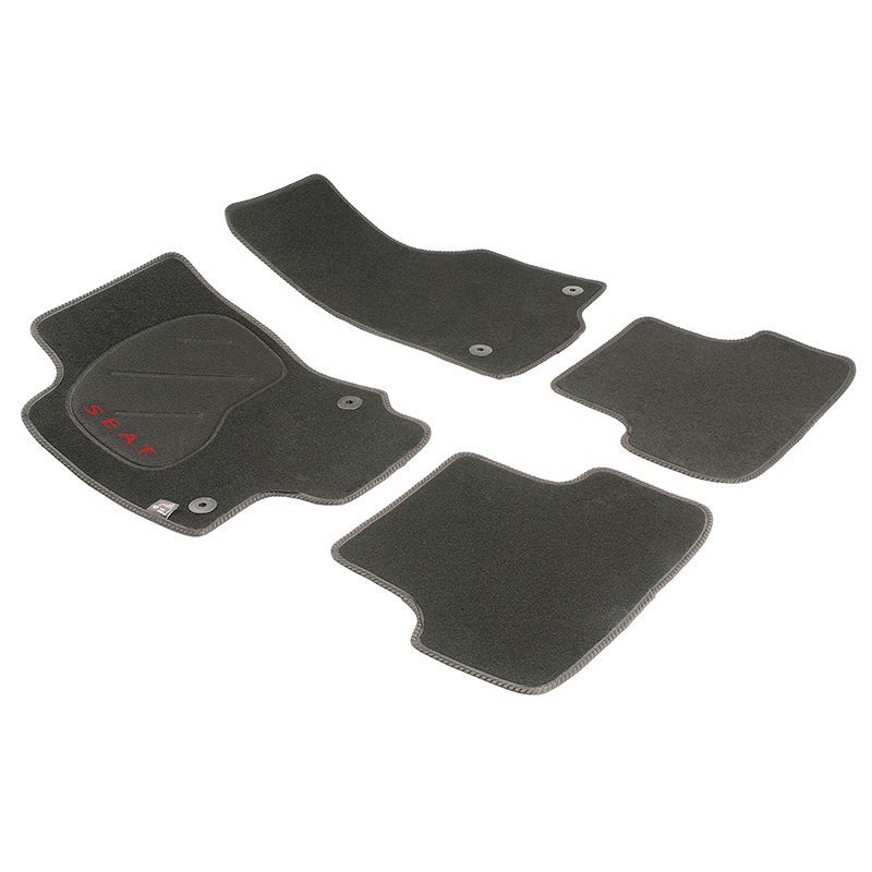 JGO. ALFOMBRAS DIAMOND JASPEADA MOD.  SEAT LEON III ( 13- ) con fijación específica